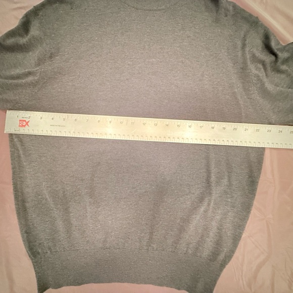 Tulliano Men’s Gray Silk/Cotton Crewneck Knit Golf Sweater Size Large MSRP $195 - Picture 7 of 7